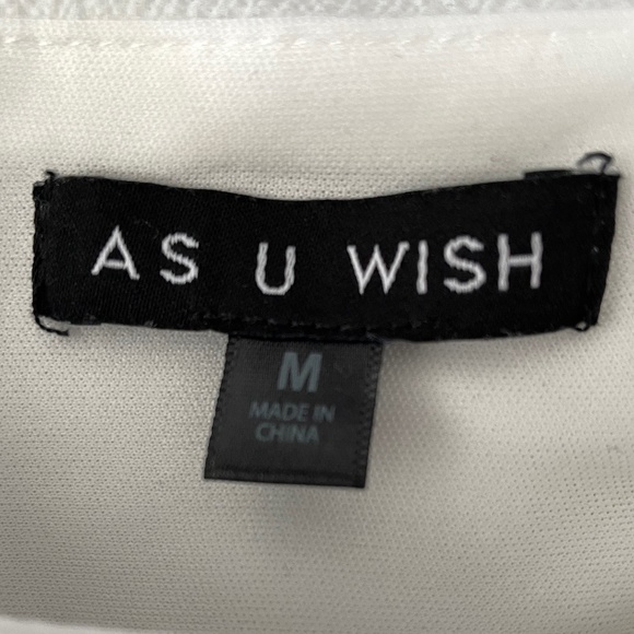 As U Wish Women's White and Multicolour Romper - Size Medium - Picture 5 of 7